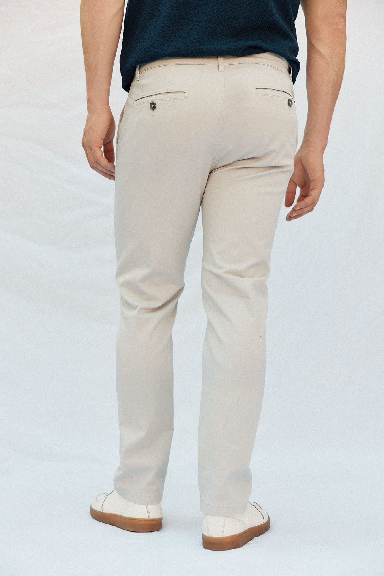 Cortefiel Pantal&oacute;n chino ligero regular fit Gris