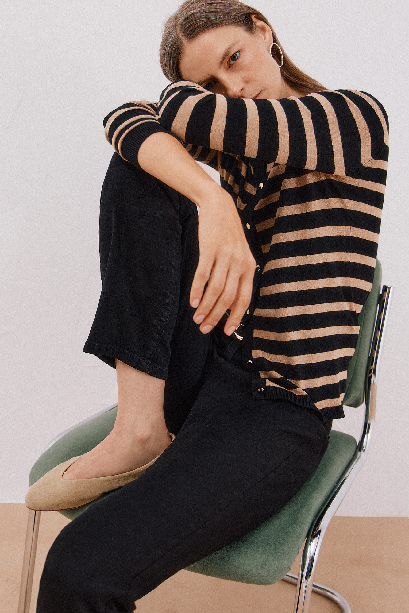 Cortefiel Jeans rectos Negro