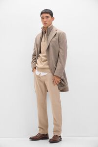 Cortefiel Pantal&oacute;n 5 bolsillos color regular fit