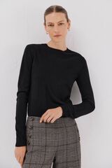 Cortefiel Su&eacute;ter tacto suave Negro