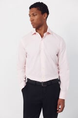 Cortefiel Camisa vestir lisa f&aacute;cil plancha Rosa