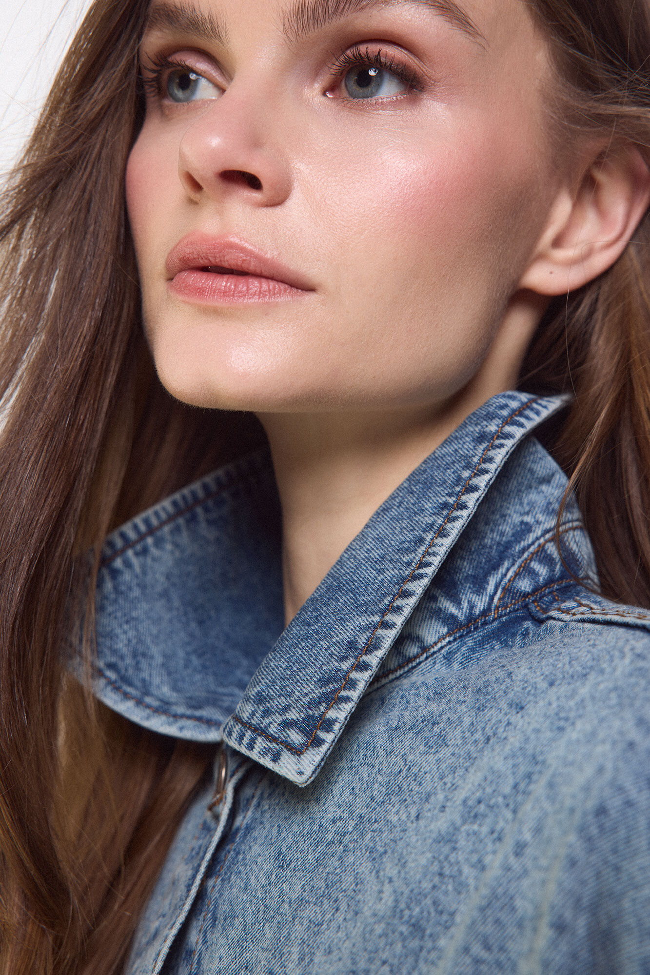 Slowlove Chamarra de mezclilla trucker Azul