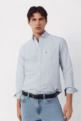 Cortefiel Camisa oxford cuadros Azul oscuro
