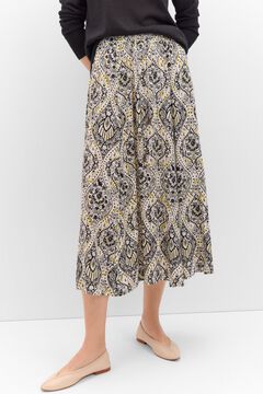 Cortefiel Falda larga estampada Multicolor