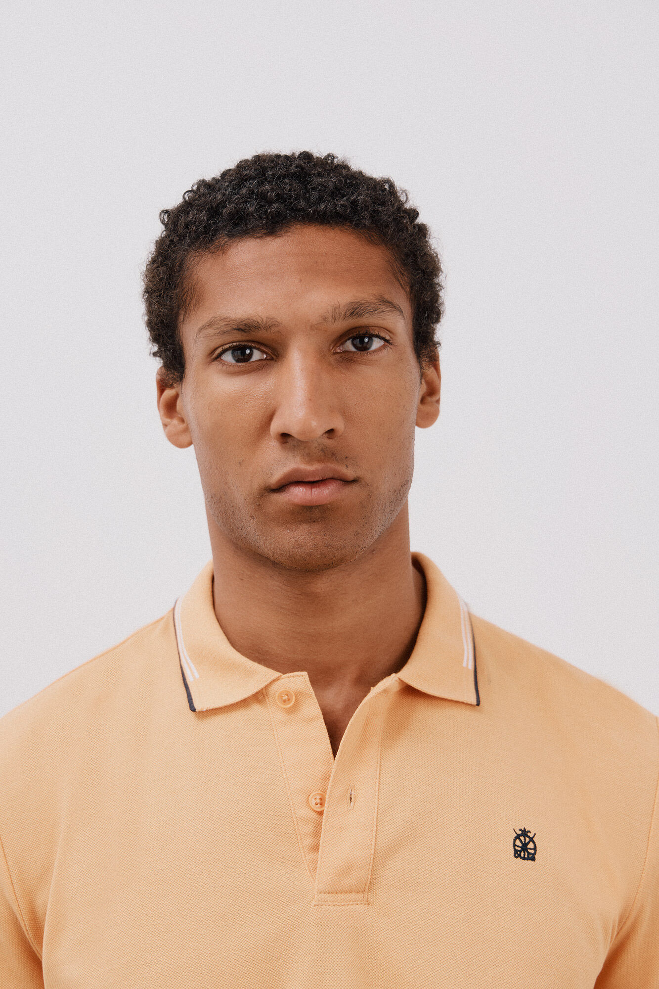 Cortefiel Polo piqu&eacute; tips Amarillo