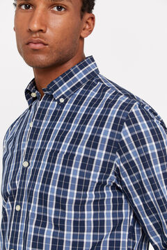 Cortefiel Camisa cuadros coolmax Azul marino