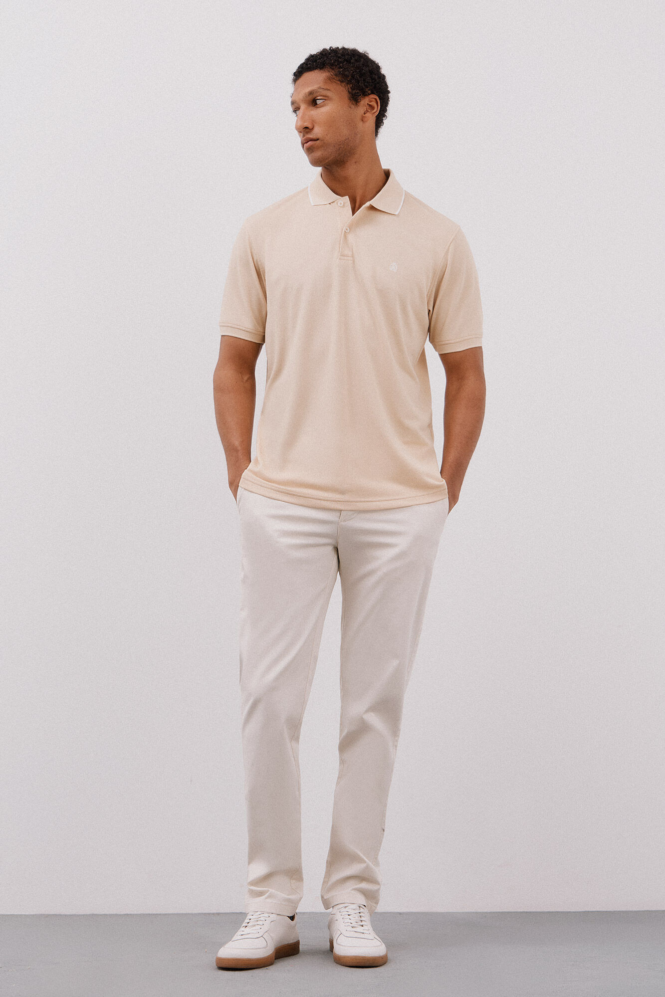 Cortefiel Polo coolmax&reg;  Beige