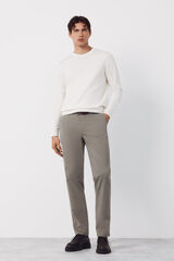 Cortefiel Pantal&oacute;n chino regular fit Kaki