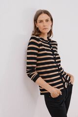 Cortefiel Su&eacute;ter de tejido fino Negro