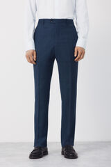 Cortefiel Pantal&oacute;n de traje ojo de perdiz COOLMAX&reg; Azul oscuro