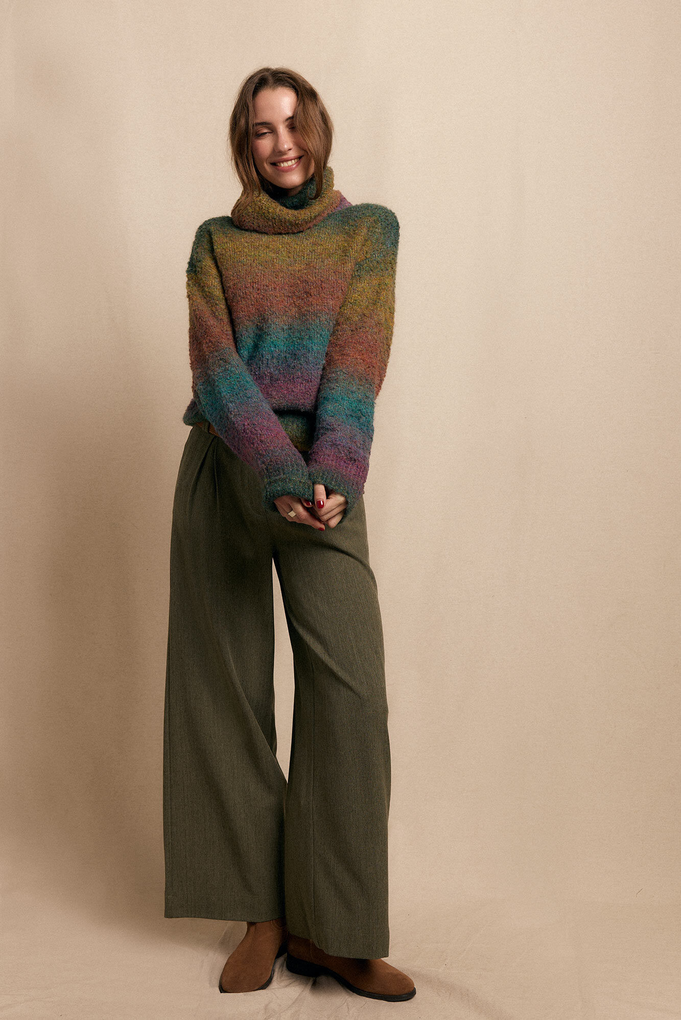 Slowlove Jersey cuello vuelto multicolor Multicolor