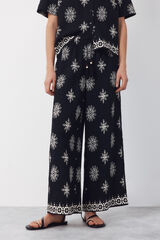 Cortefiel Pantal&oacute;n estampado Estampado azul