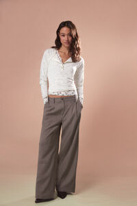 Slowlove Pantal&oacute;n pinzas recto