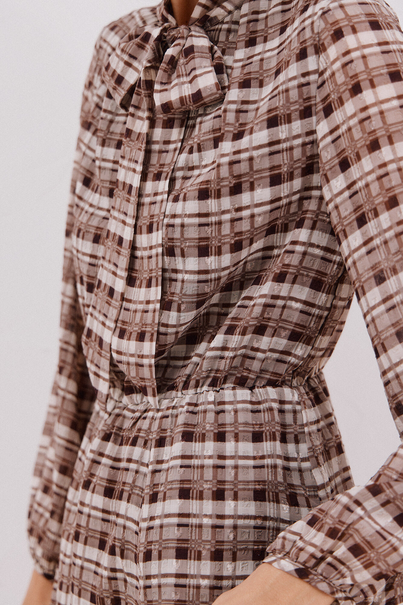 Cortefiel Vestido fluido estampado Multicolor