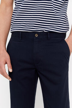 Cortefiel Pantalón chino ligero slim fit Azul marino