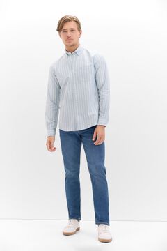 Cortefiel Camisa oxford rayas Kaki