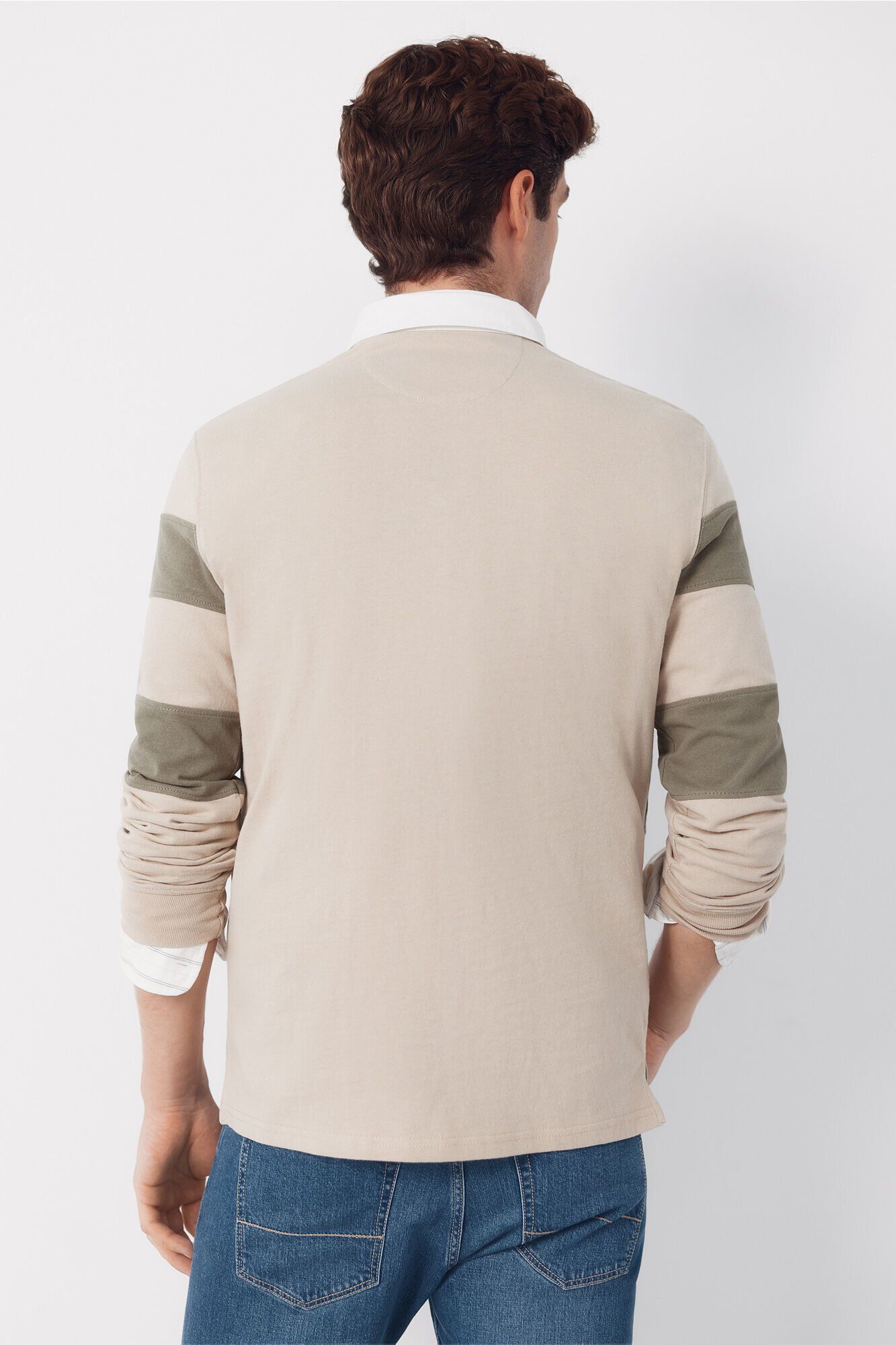 Cortefiel Polo rugby Beige