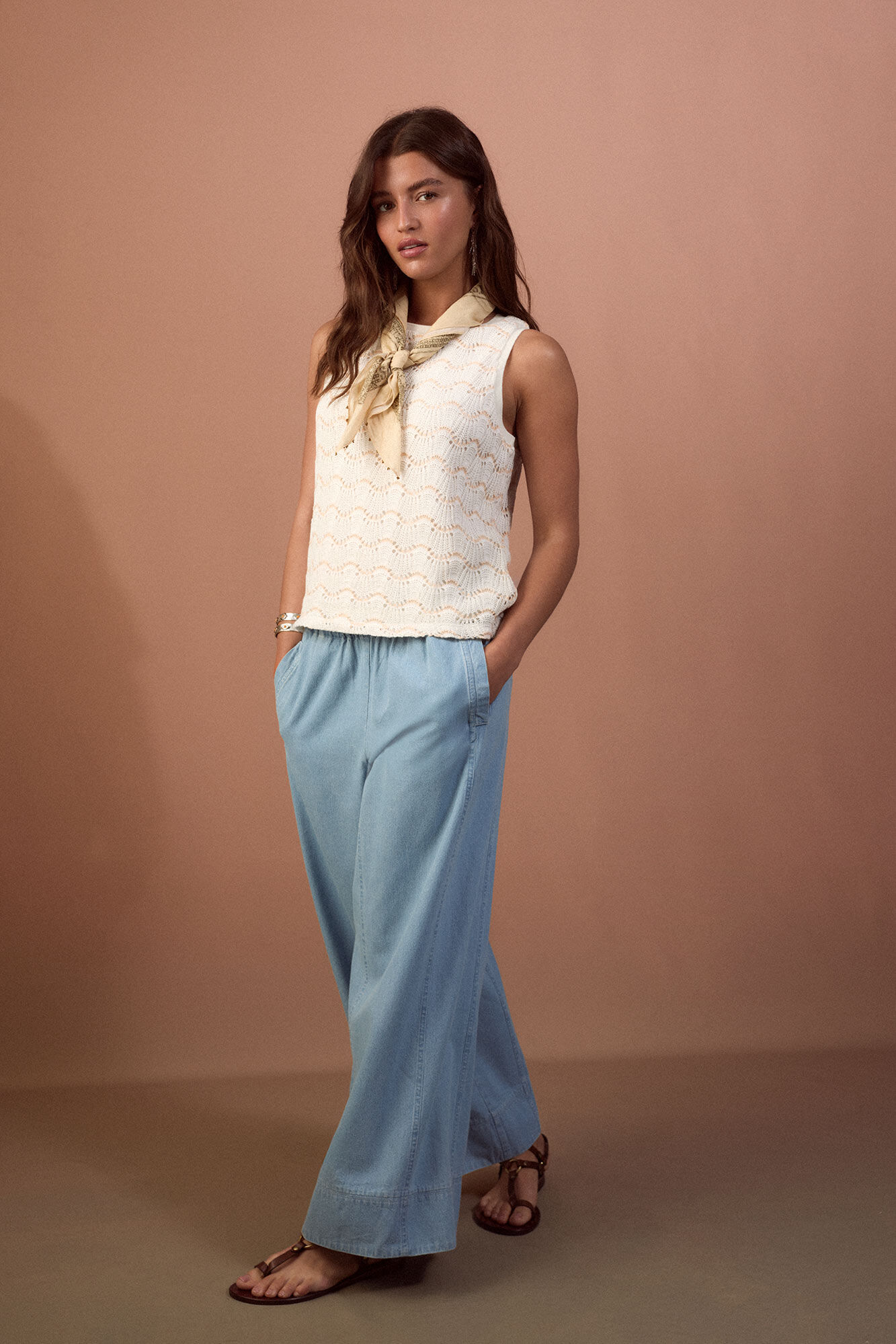 Slowlove Jeans Chambr&eacute; Azul