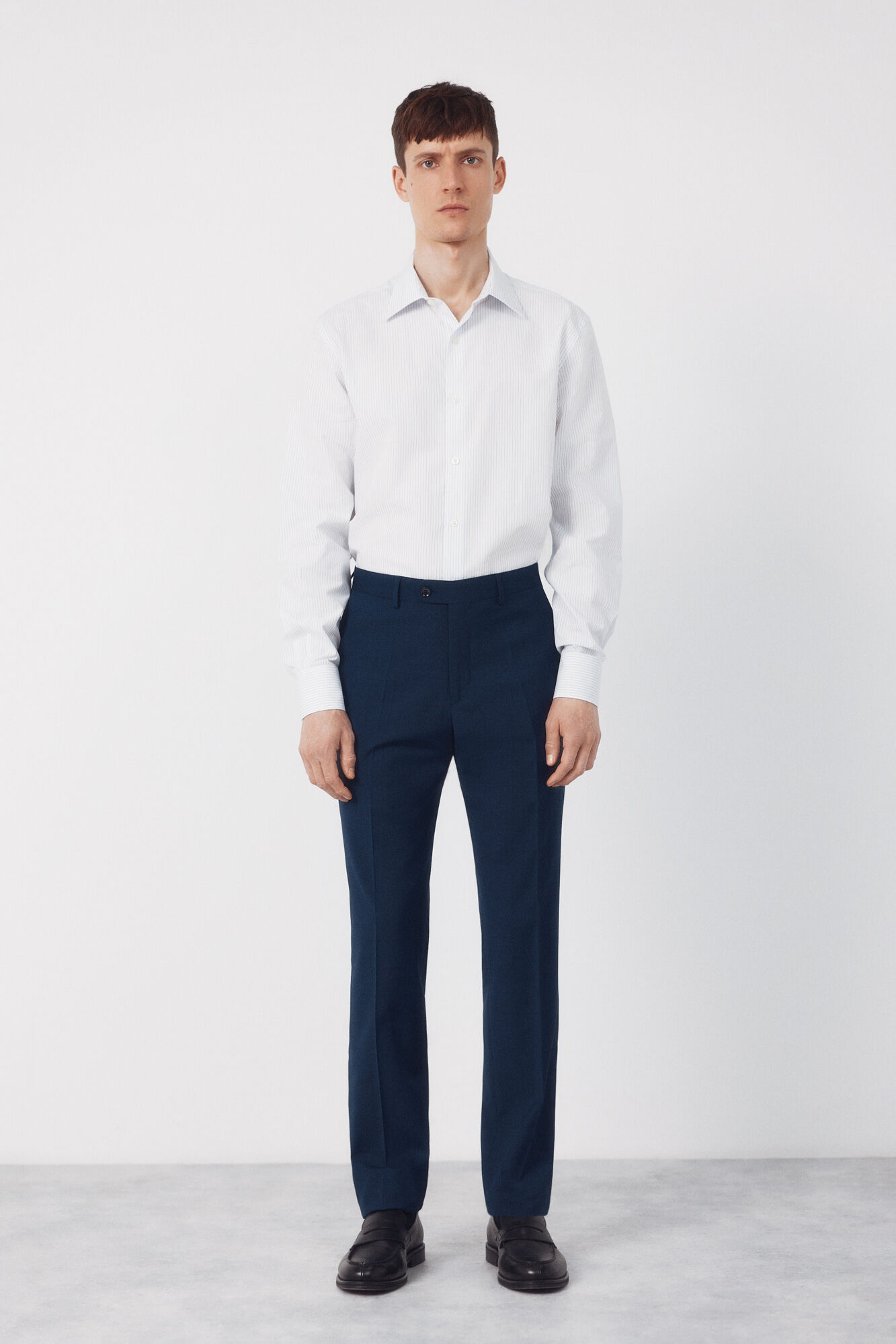 Cortefiel Pantal&oacute;n traje dynamic cuadro azul