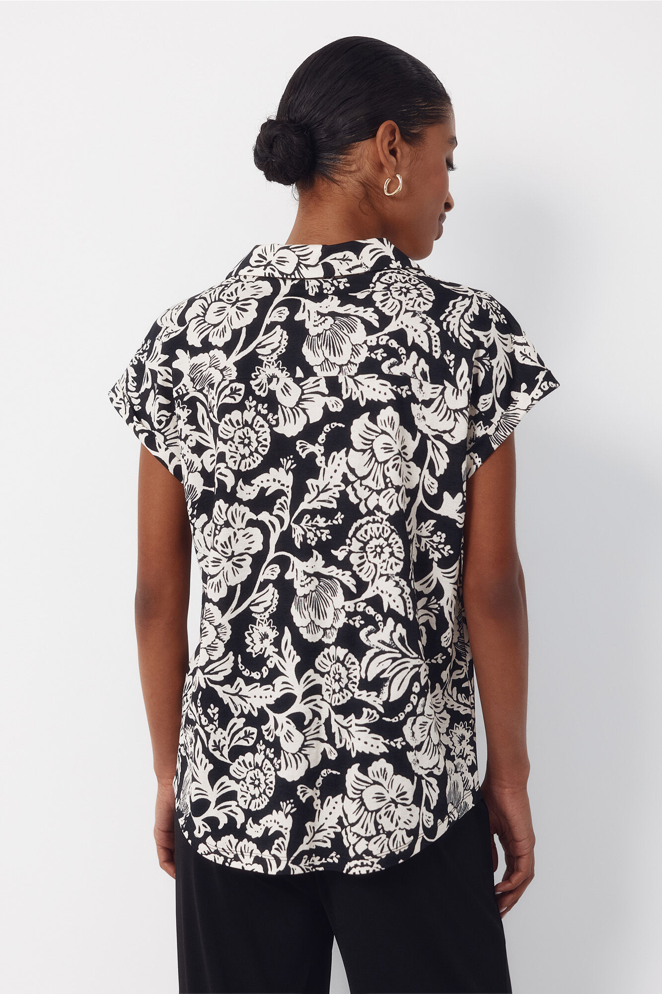 Cortefiel Polo de piqu&eacute; el&aacute;stico Negro