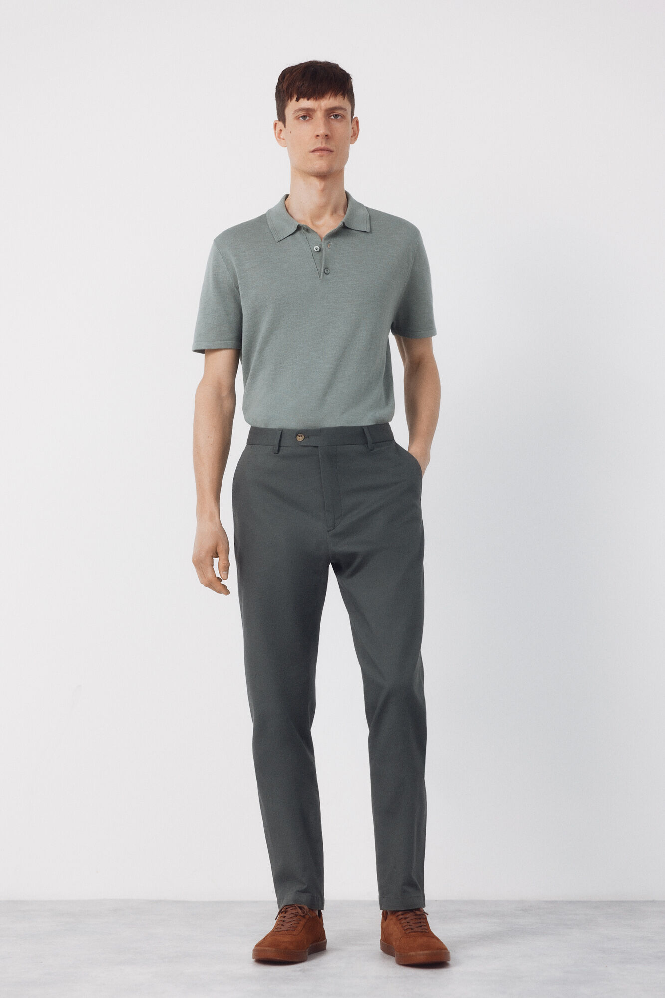 Cortefiel Pantal&oacute;n traje coordinado mezcla lino