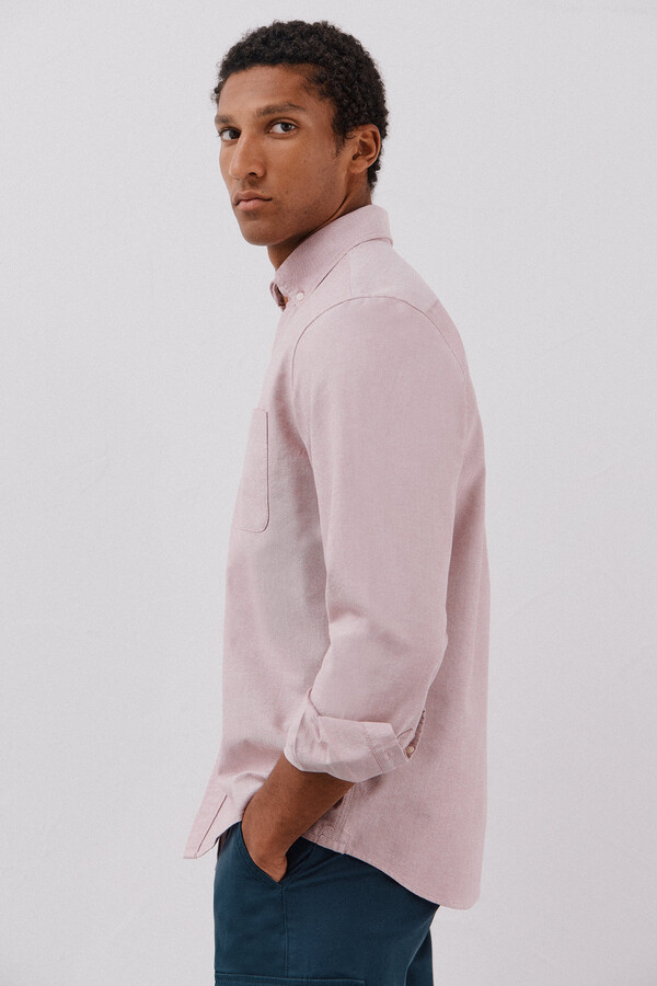 Cortefiel Camisa oxford lisa Rosa