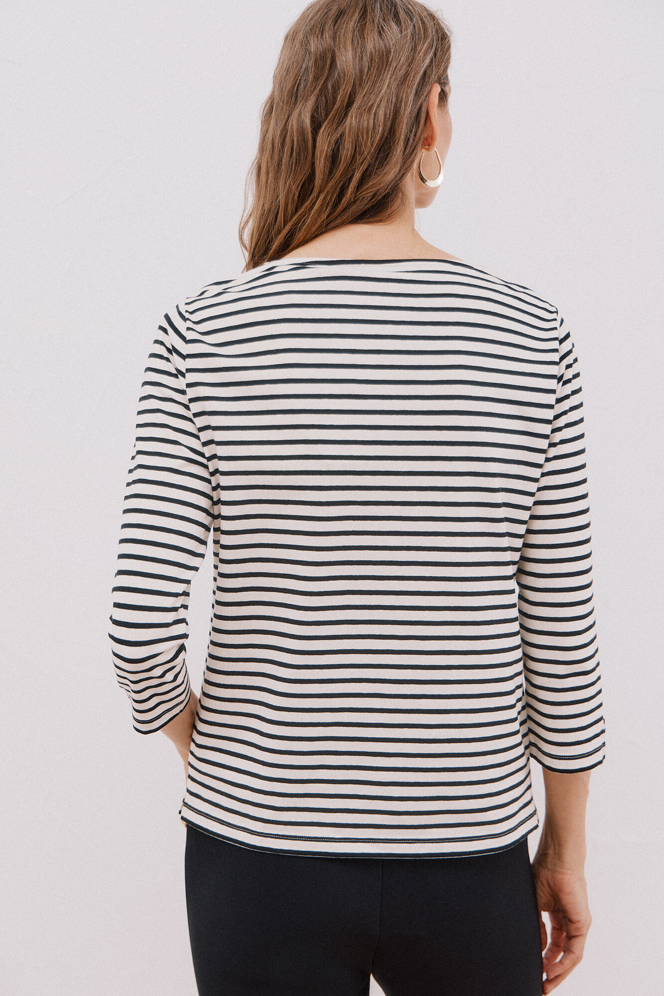 Cortefiel Playera b&aacute;sica barco Estampado blanco