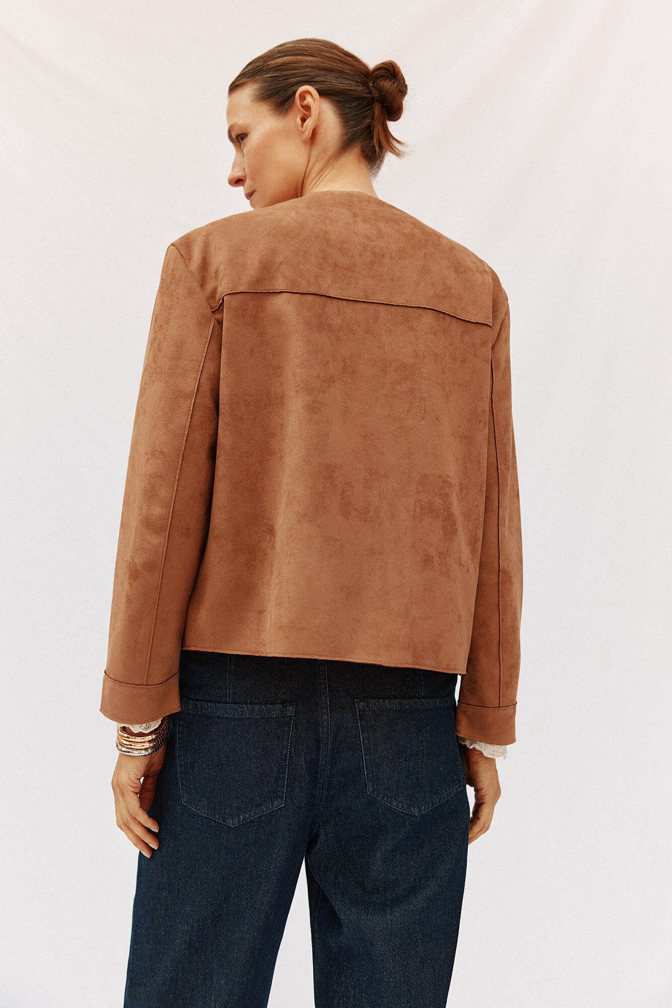 Cortefiel Chamarra efecto piel