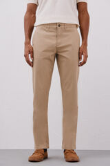 Cortefiel Pantalón chino ligero regular fit Beige