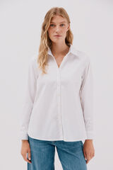 Cortefiel Camisa oxford  Blanco