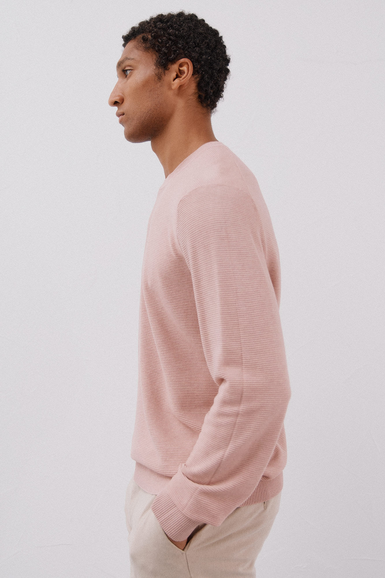 Cortefiel Su&eacute;ter tejido fino Rosa