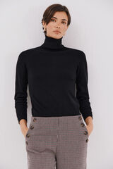 Cortefiel Su&eacute;ter de manga corta Negro