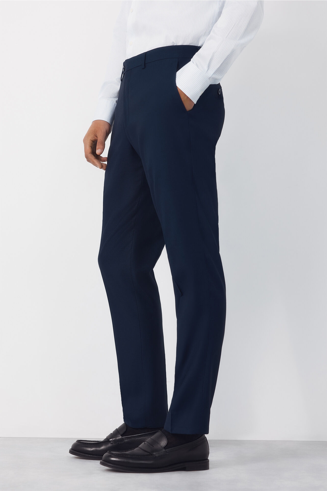 Cortefiel Pantal&oacute;n traje estructura Serie XXI Azul marino