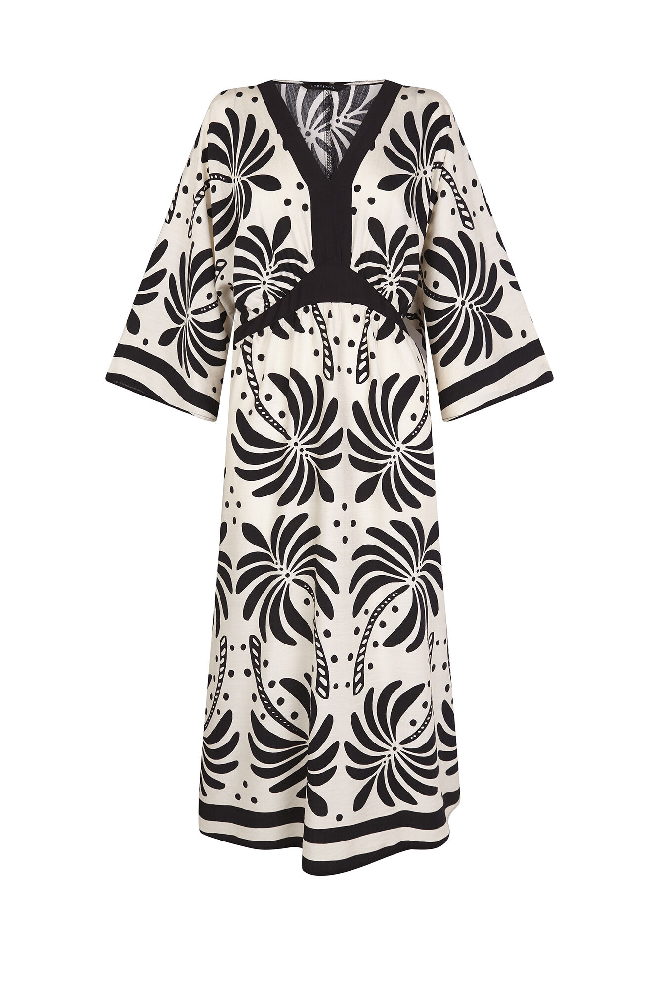 Cortefiel Vestido largo estampado Multicolor