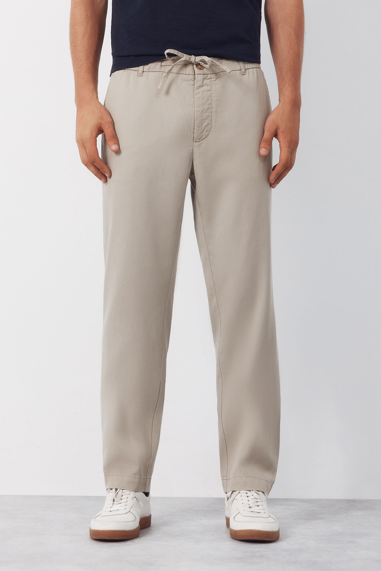 Cortefiel Pantal&oacute;n chino algod&oacute;n tencel tapered