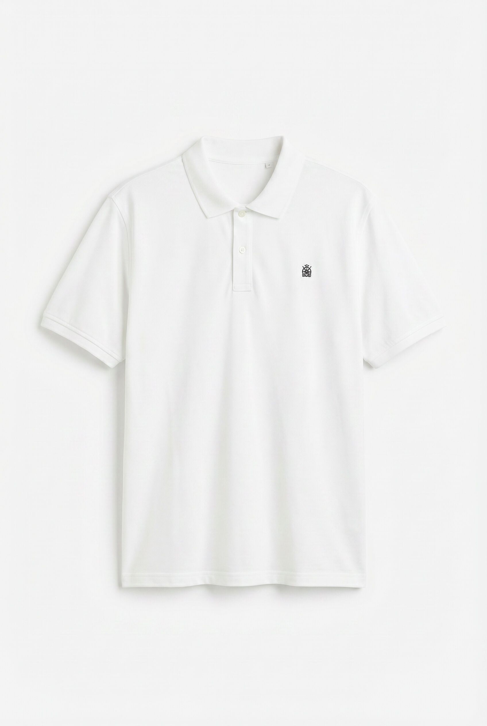 Cortefiel Polo b&aacute;sico piqu&eacute; Blanco