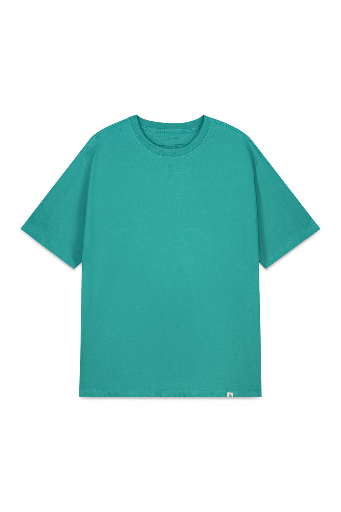 Cortefiel Camiseta b&aacute;sica Verde