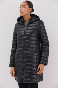 Cortefiel Abrigo largo de plumas