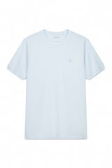 Cortefiel Playera básica piqué Azul