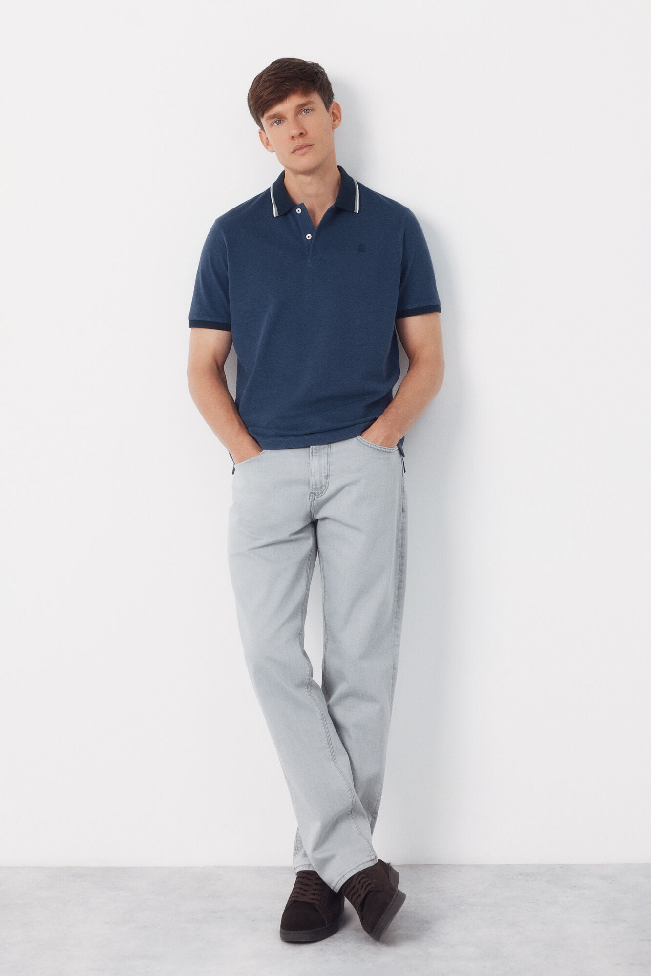 Cortefiel Pantal&oacute;n vaquero regular fit Gris