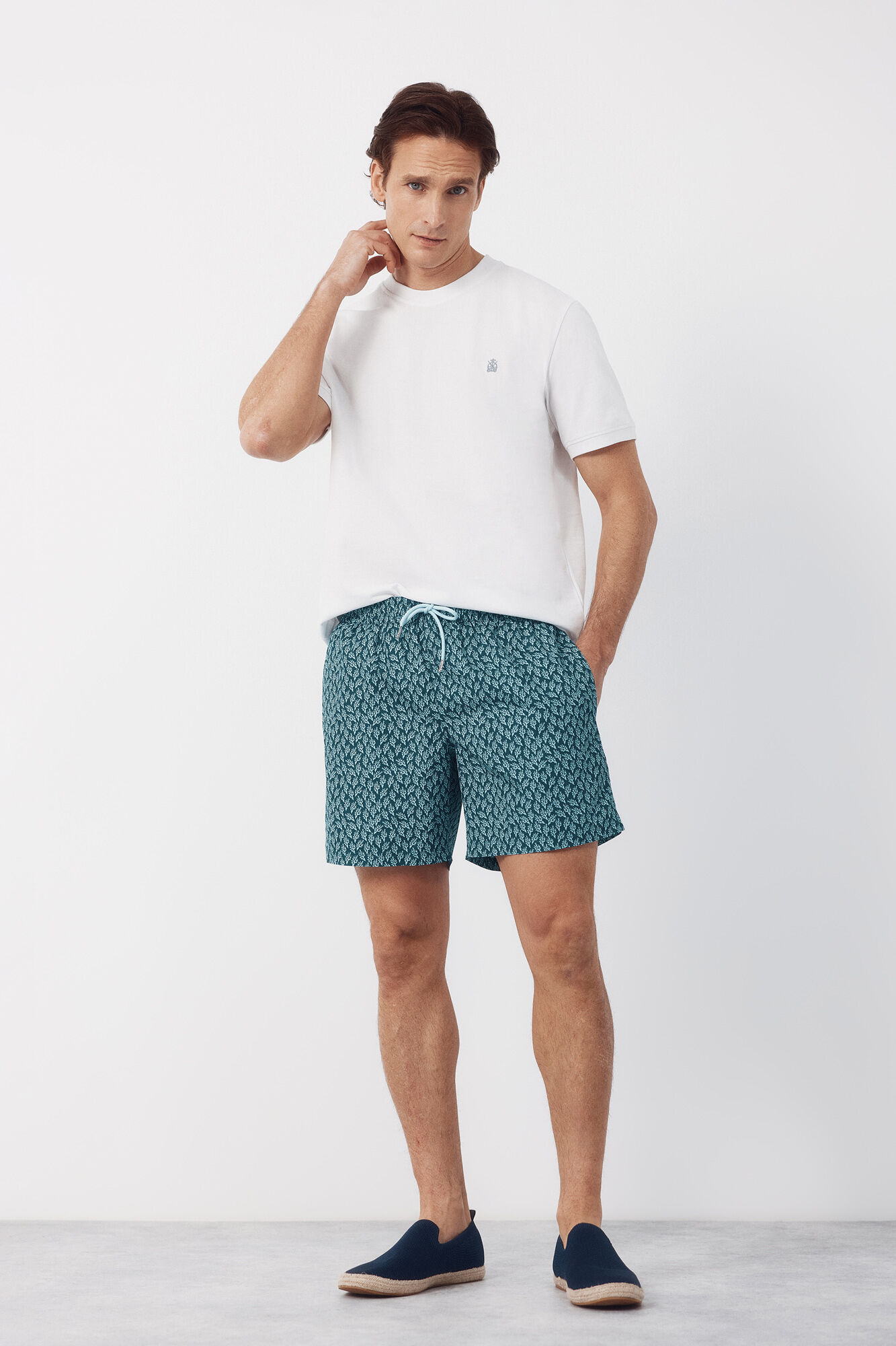 Cortefiel Ba&ntilde;ador estampado algas peque&ntilde;as