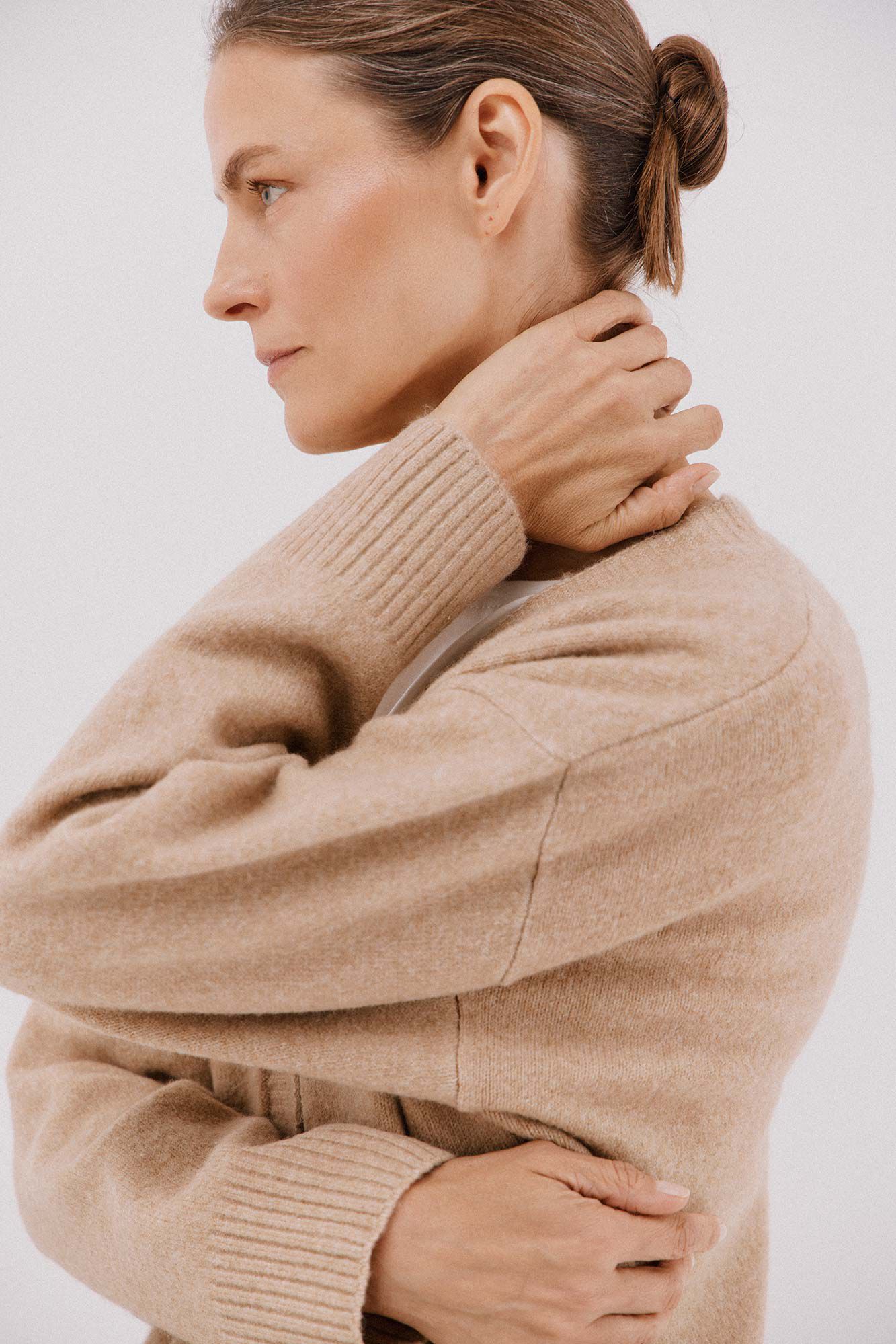 Cortefiel C&aacute;rdigan largo con bolsillos Beige