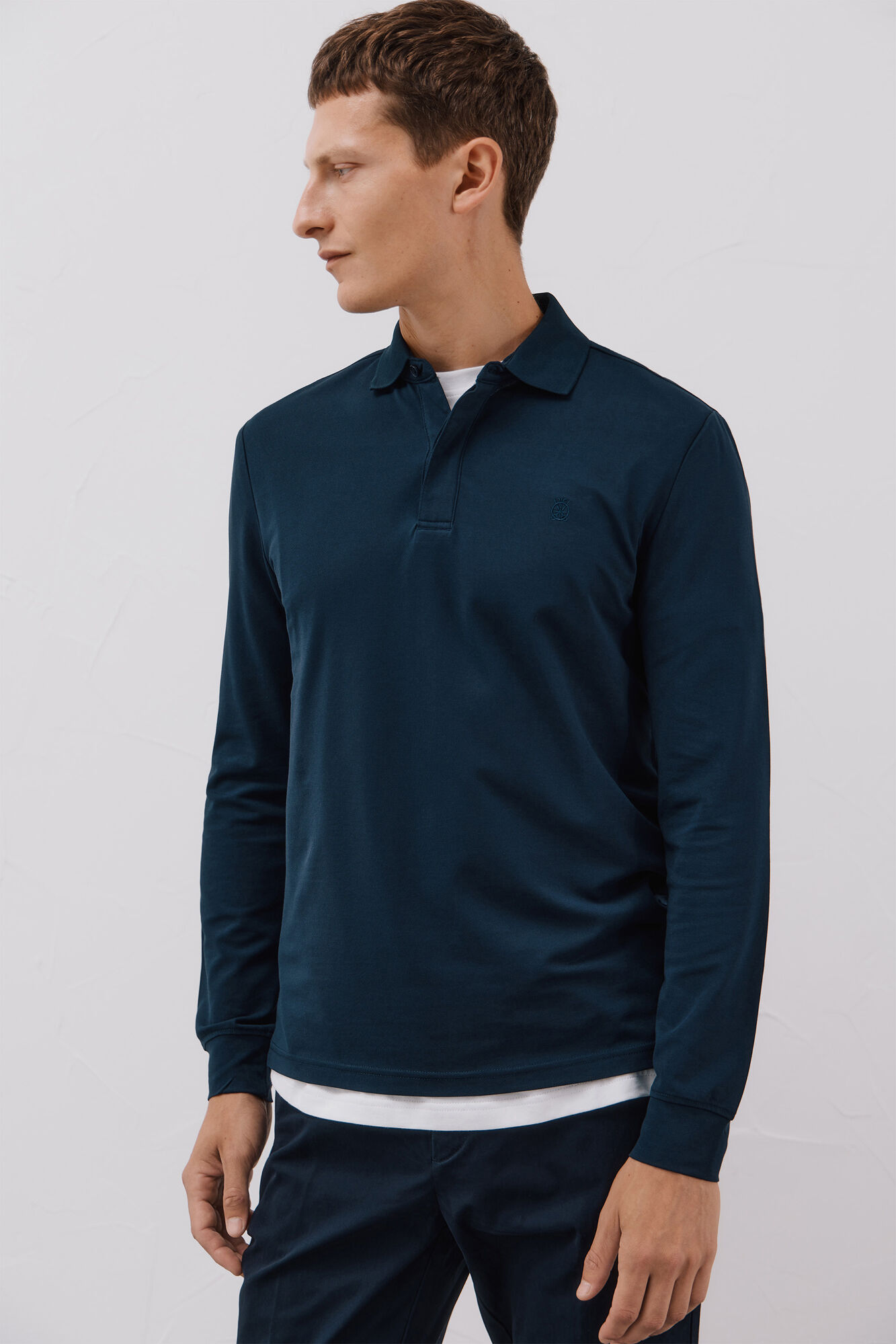 Cortefiel Polo regular fit Azul marino
