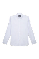 Cortefiel Camisa vestir rayas slim fit fácil plancha Azul