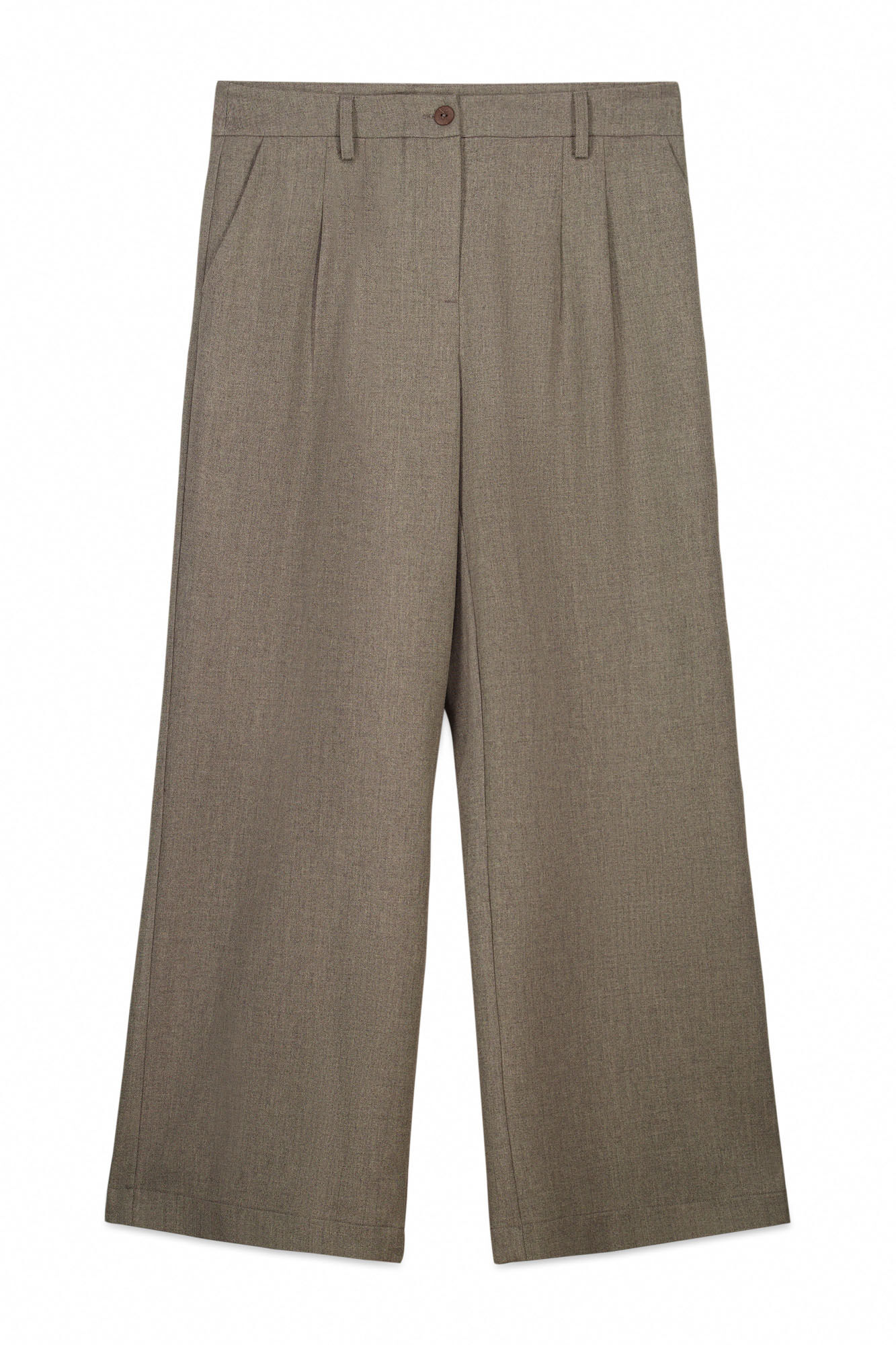 Slowlove Pantal&oacute;n pinzas recto Gris