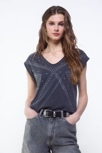 Slowlove Playera con tachas