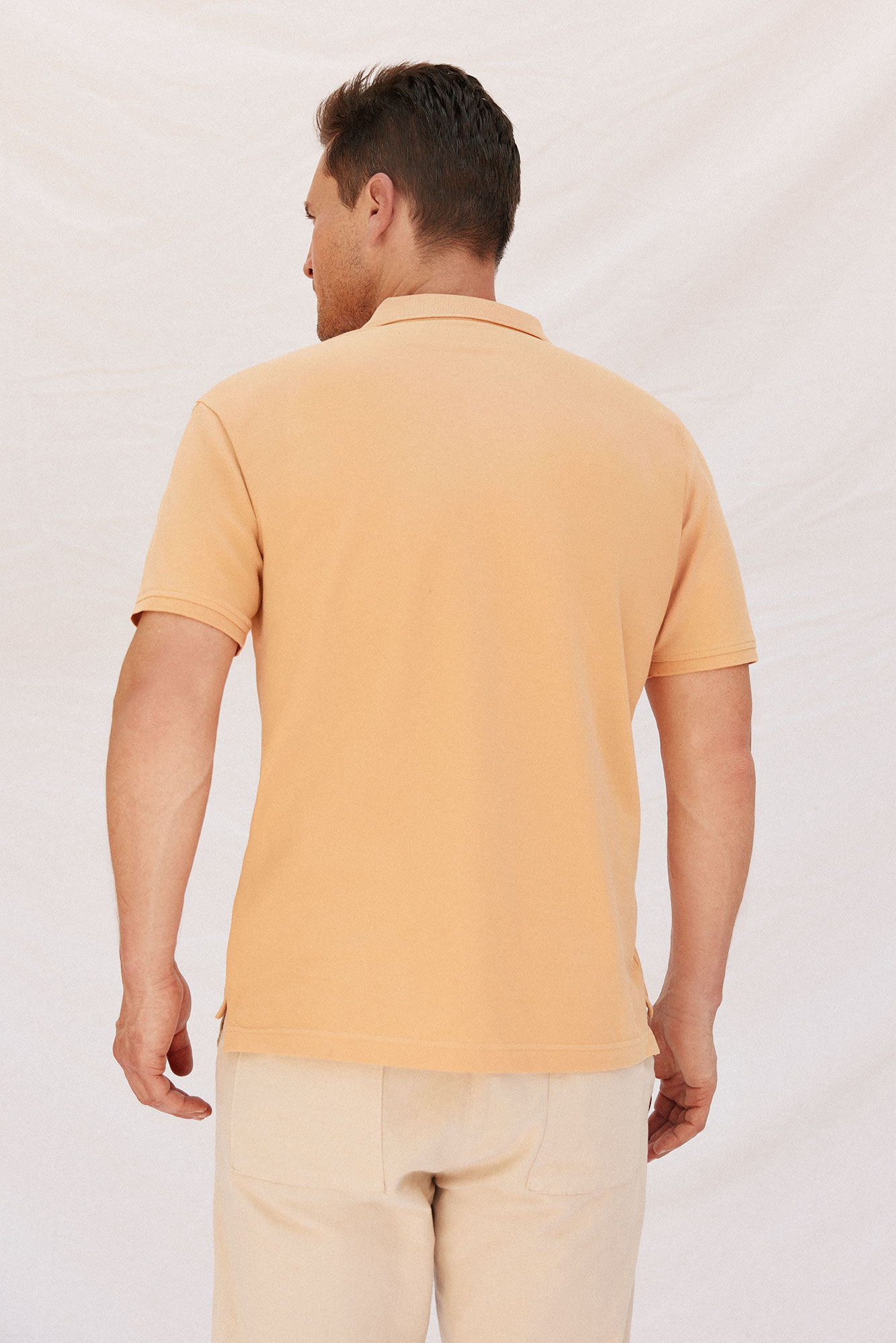 Cortefiel Polo b&aacute;sico piqu&eacute; Amarillo