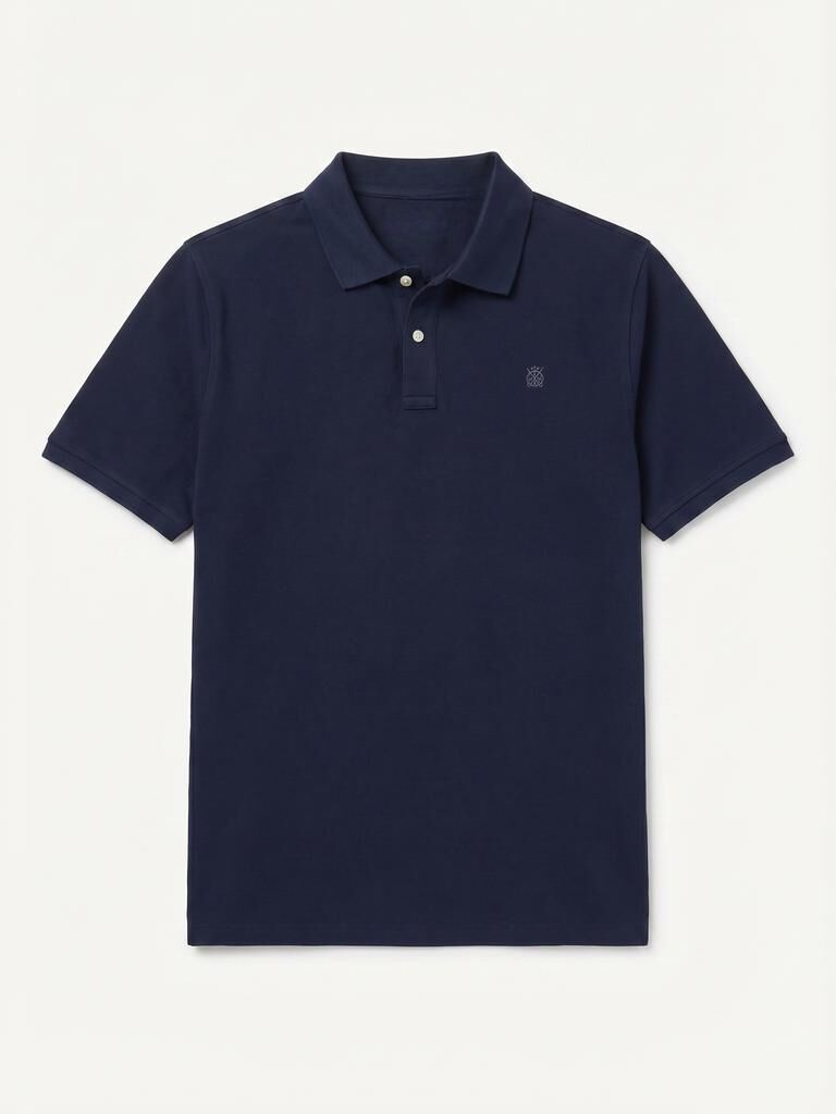 Cortefiel Polo b&aacute;sico piqu&eacute; Azul marino