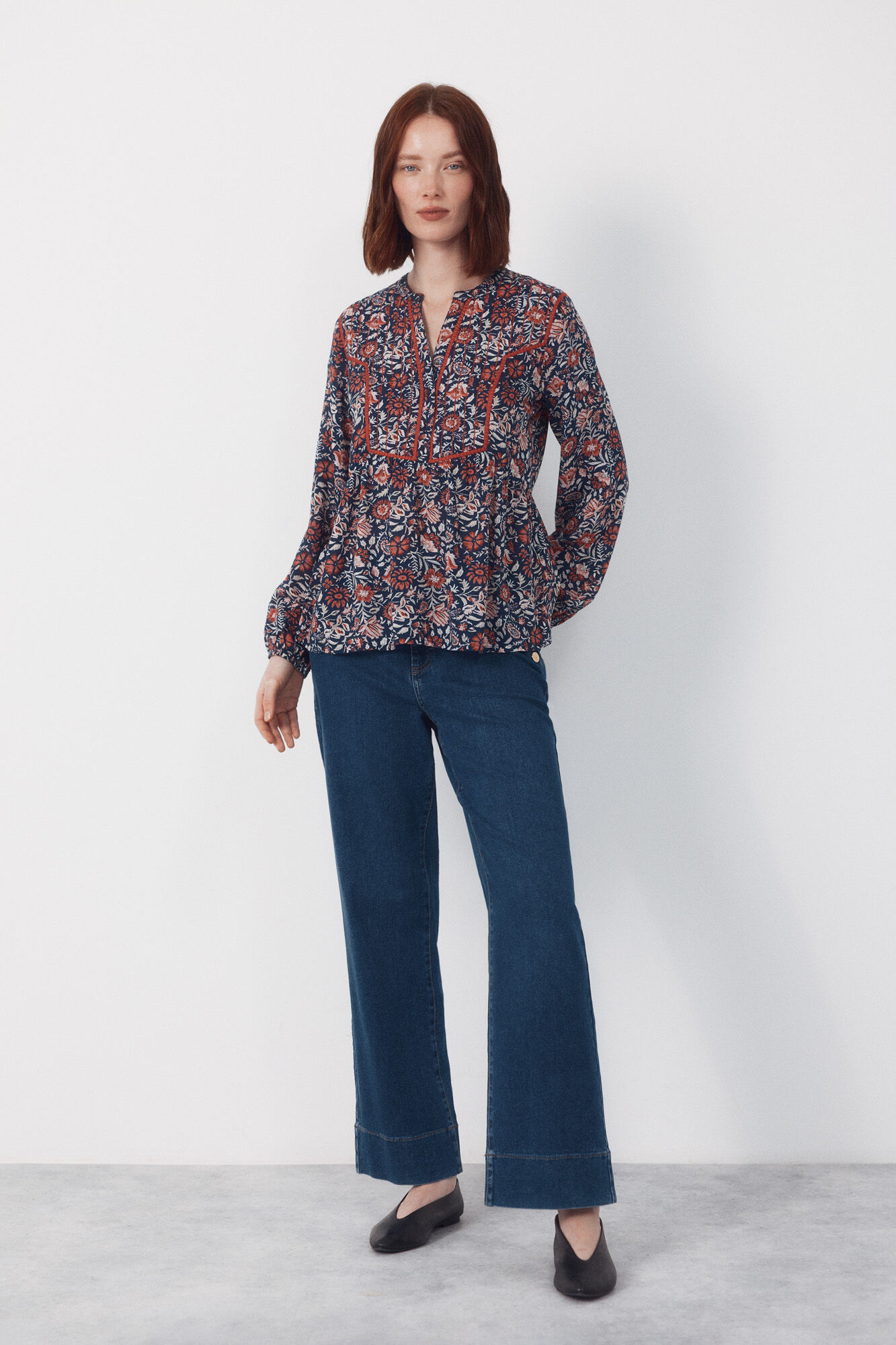 Cortefiel Blusa mao acolchada Multicolor