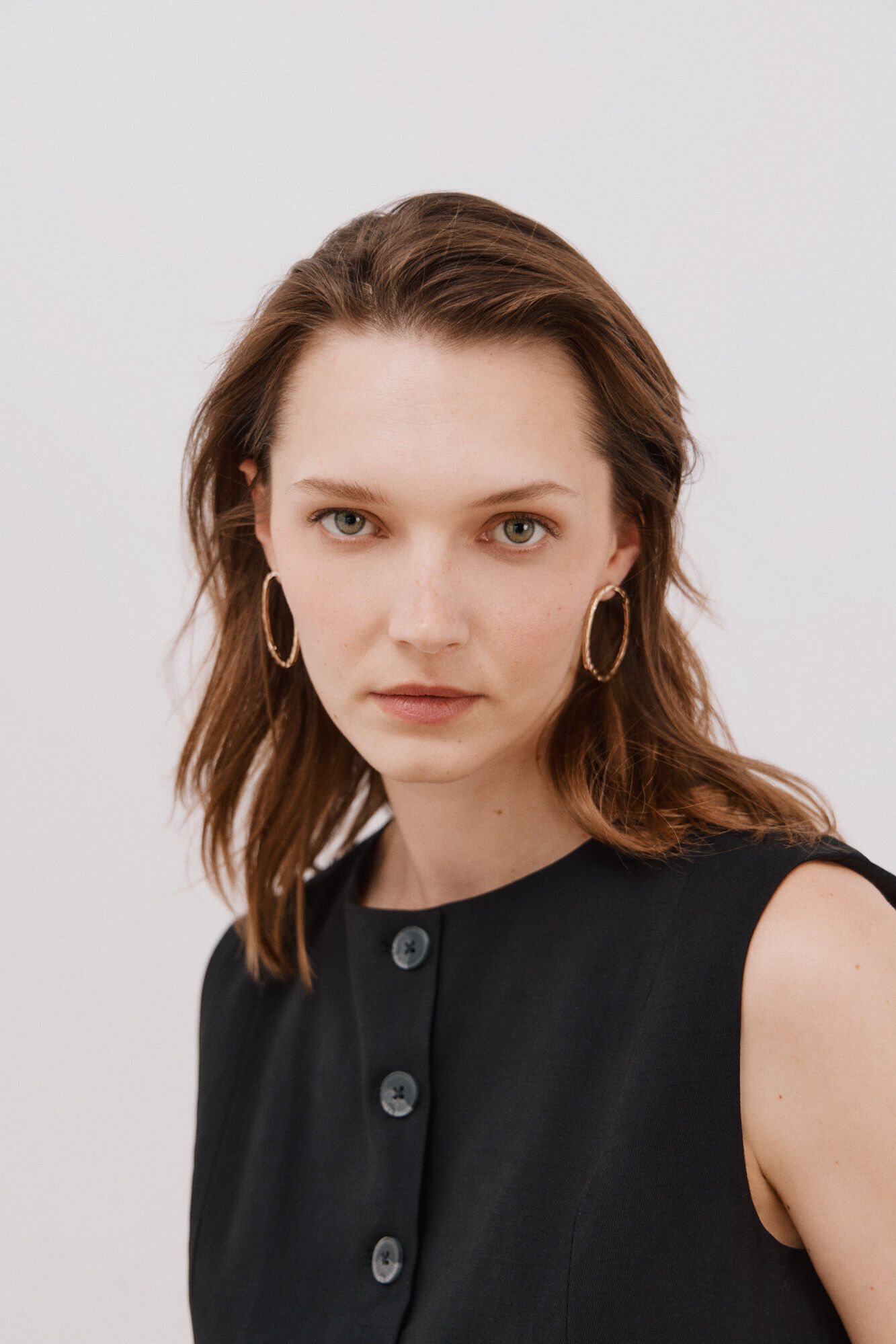 Cortefiel Chaleco cerrado Negro